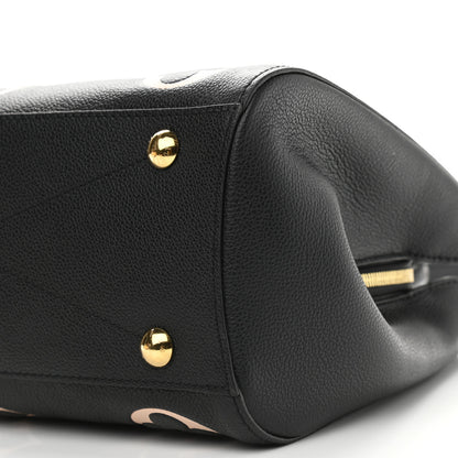 Louis Vuitton Empreinte Monogram Giant Montaigne MM Black Beige 9 of 9