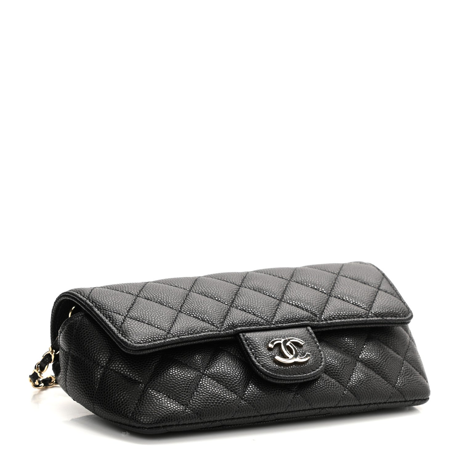 Chanel Caviar Quilted Glasses Case With Chain Black 4 of 12