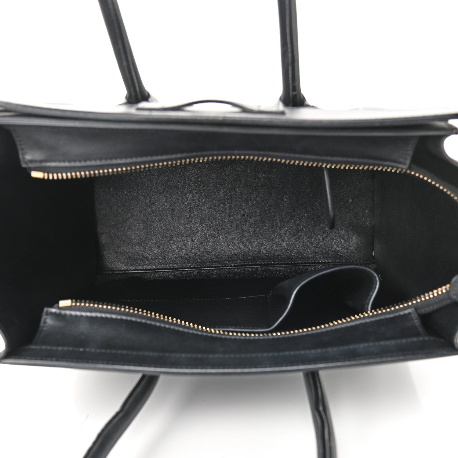 Celine Smooth Calfskin Micro Luggage Black 5 of 10
