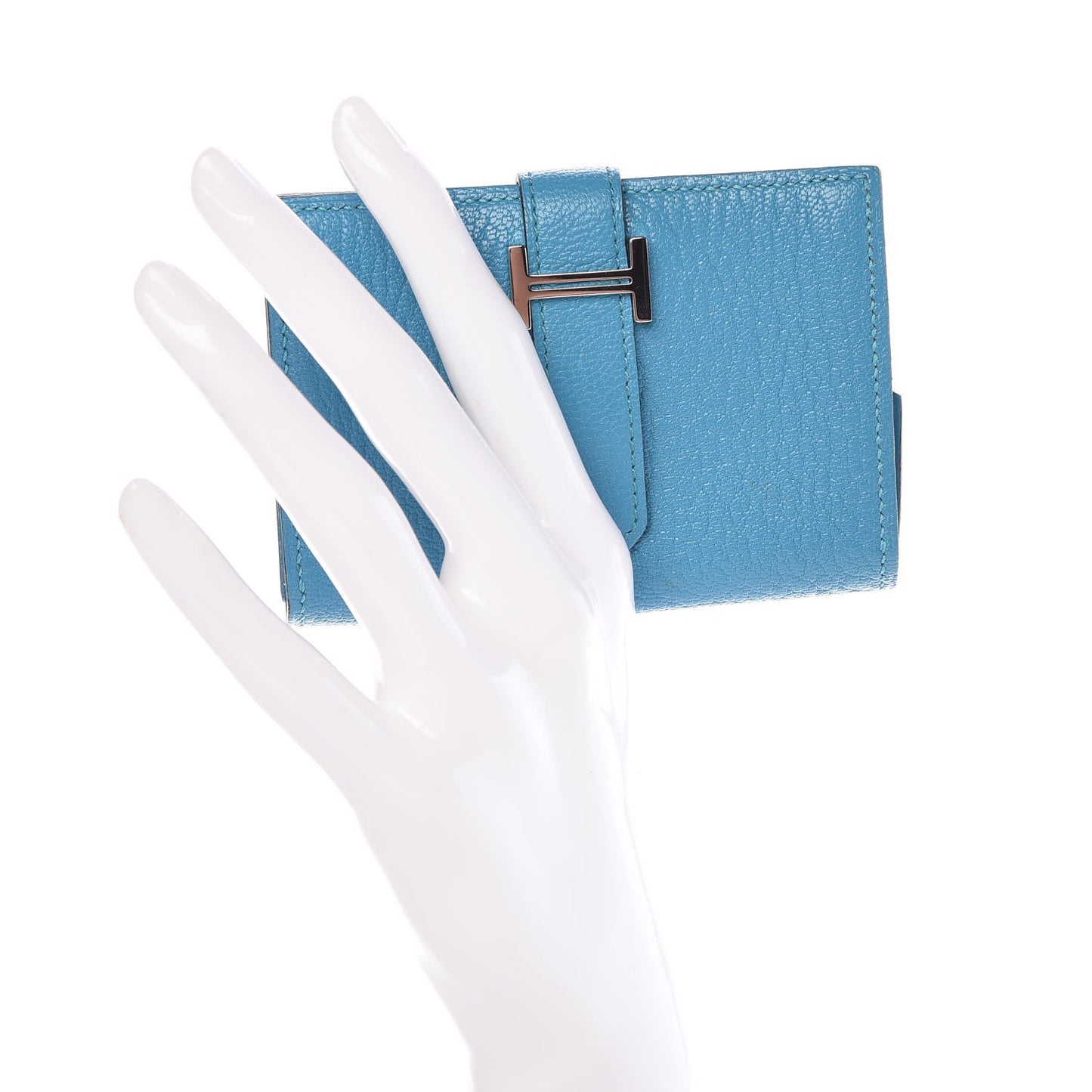 Chevre Mysore Mini Bearn Wallet Bleu Azteque
