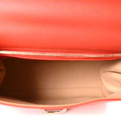 Delvaux Grained Calfskin MM Brillant Satchel Sunset 5 of 10