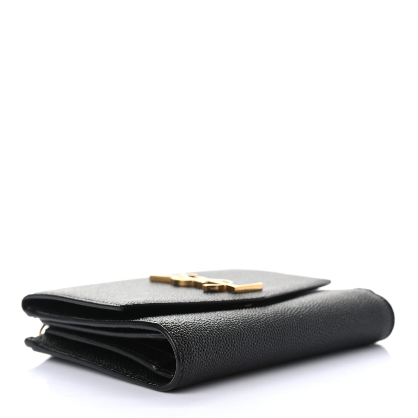 Grain De Poudre Monogram Bi-Fold Wallet Black
