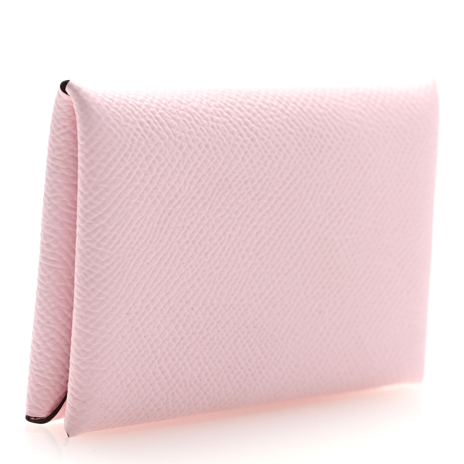 Hermes Epsom Calvi Card Case Rose Darling 3 of 7