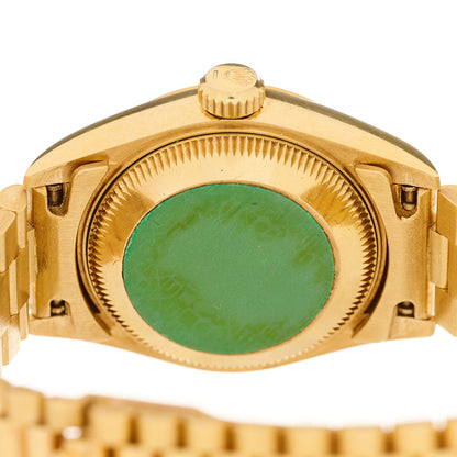 Rolex 18K Yellow Gold Diamond 26mm Datejust President Watch Champagne 69178 4 of 4
