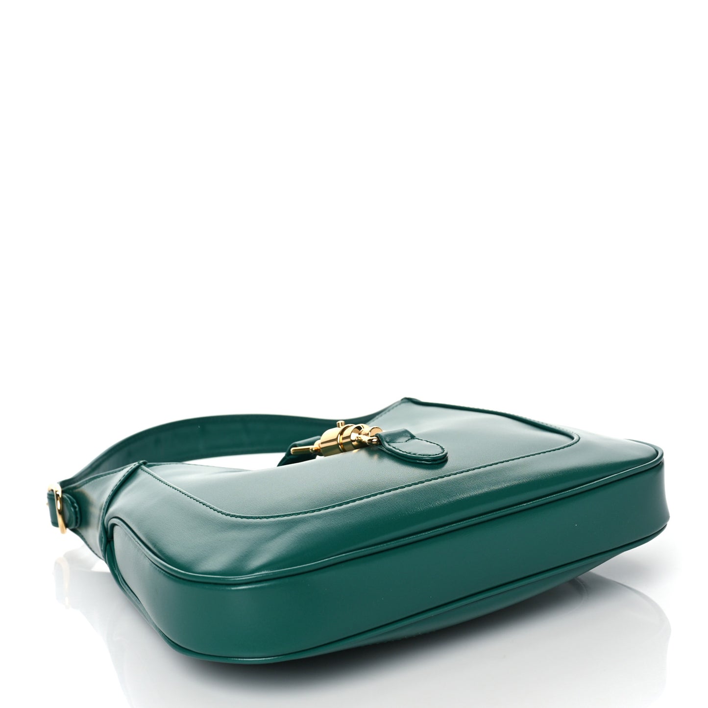 Boarded Dyana Lux Calfskin Small Jackie 1961 Hobo Emerald