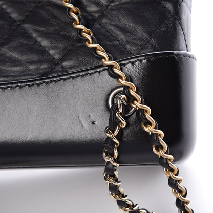 Chanel Aged Calfskin Quilted Small Gabrielle Backpack Black 11 of 12