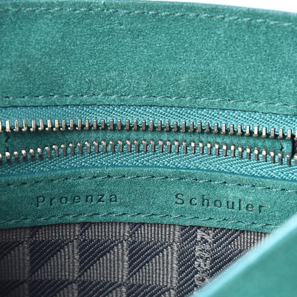 Proenza Schouler Suede PS1 Pouch Messenger Bag Malachite 6 of 11