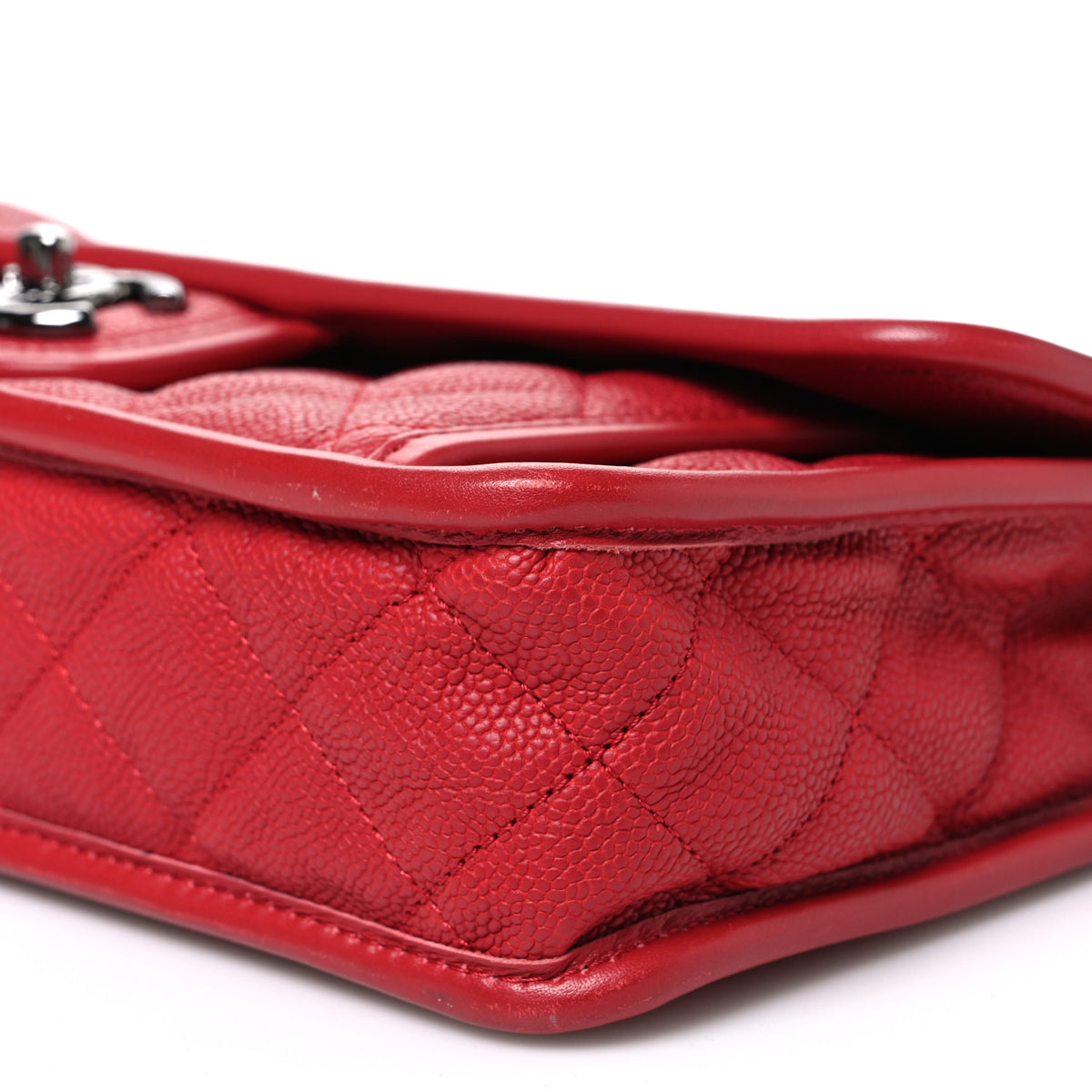 Chanel Caviar Quilted Medium French Riviera Flap Red 10 of 10