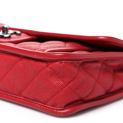 Chanel Caviar Quilted Medium French Riviera Flap Red 10 of 10