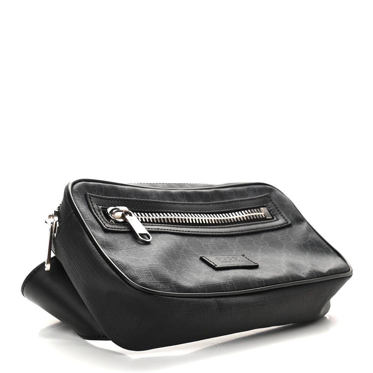 Soft GG Supreme Monogram Web Belt Bag Black Grey