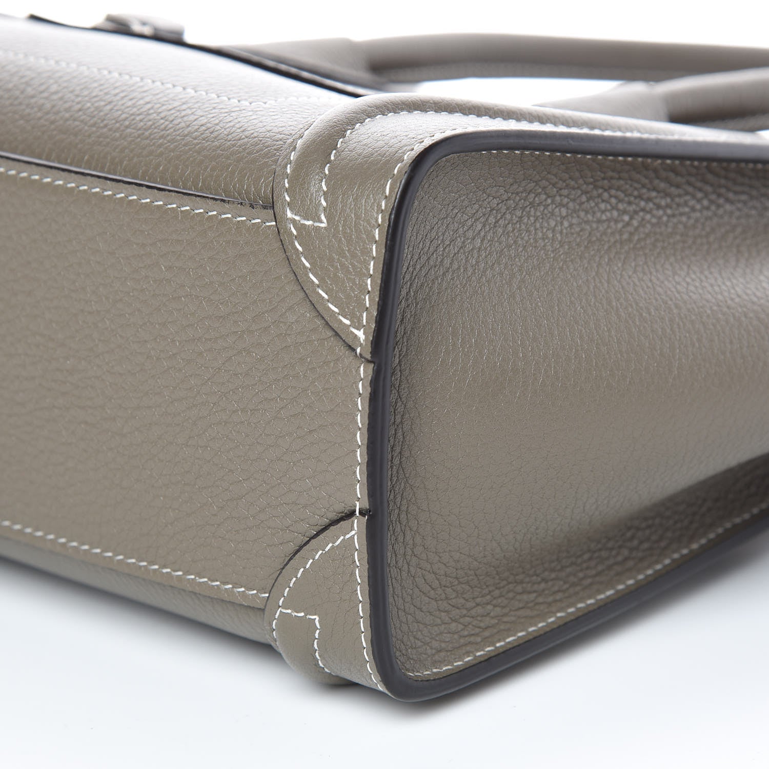 Celine Drummed Calfskin Nano Luggage Souris 11 of 11