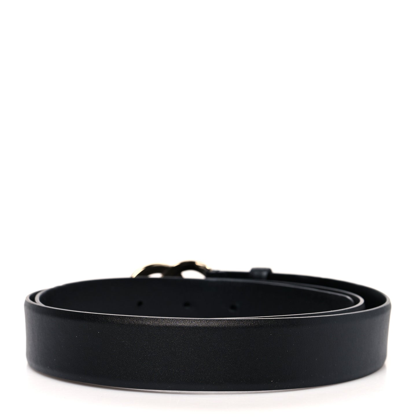 Calfskin Crystal Metal Quilted CC Belt 100 40 Black