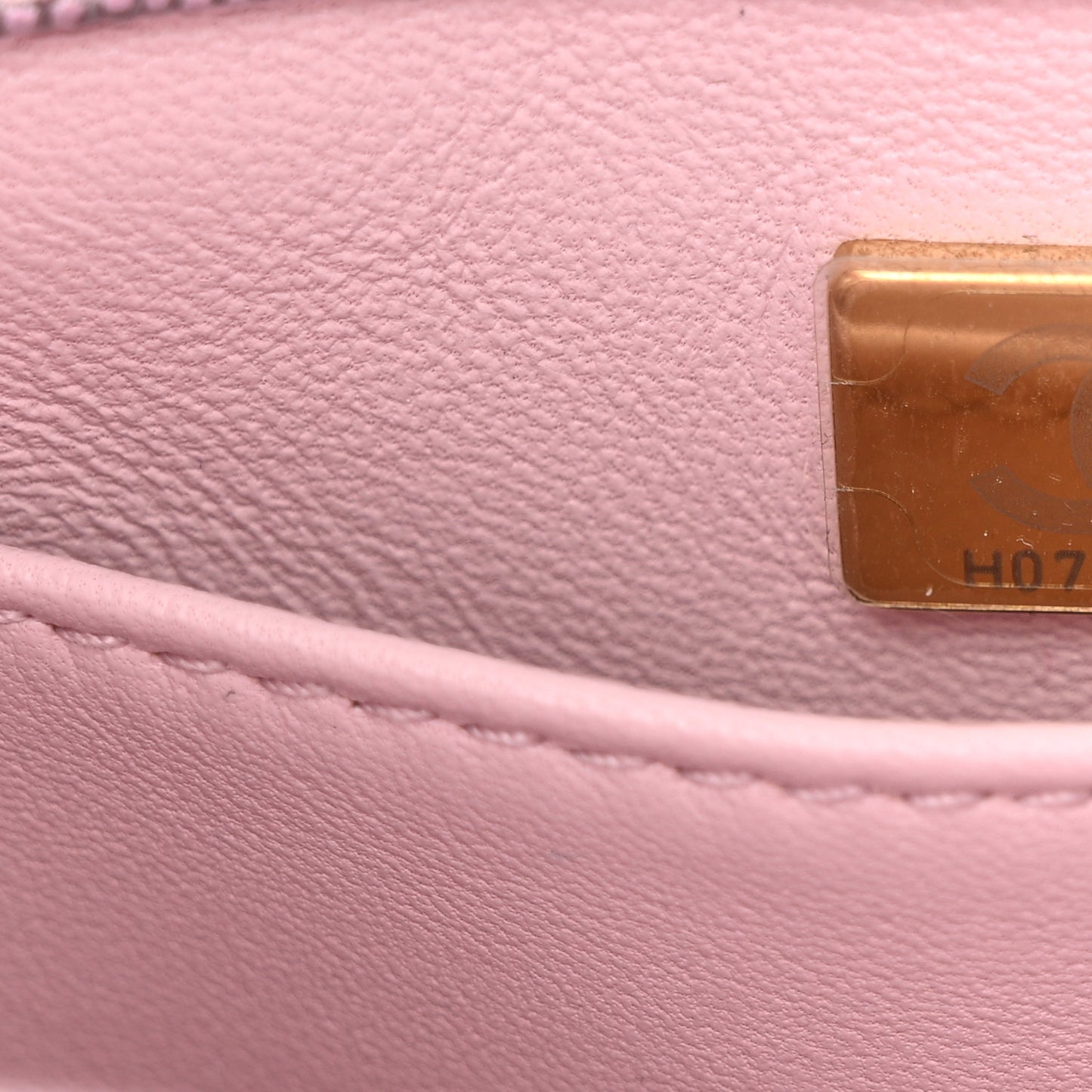 Metallic Caviar Quilted Small Coco Handle Flap Light Pink