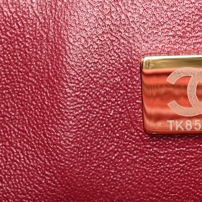 Chanel Lambskin Quilted Mini Rectangular Flap Burgundy 7 of 10