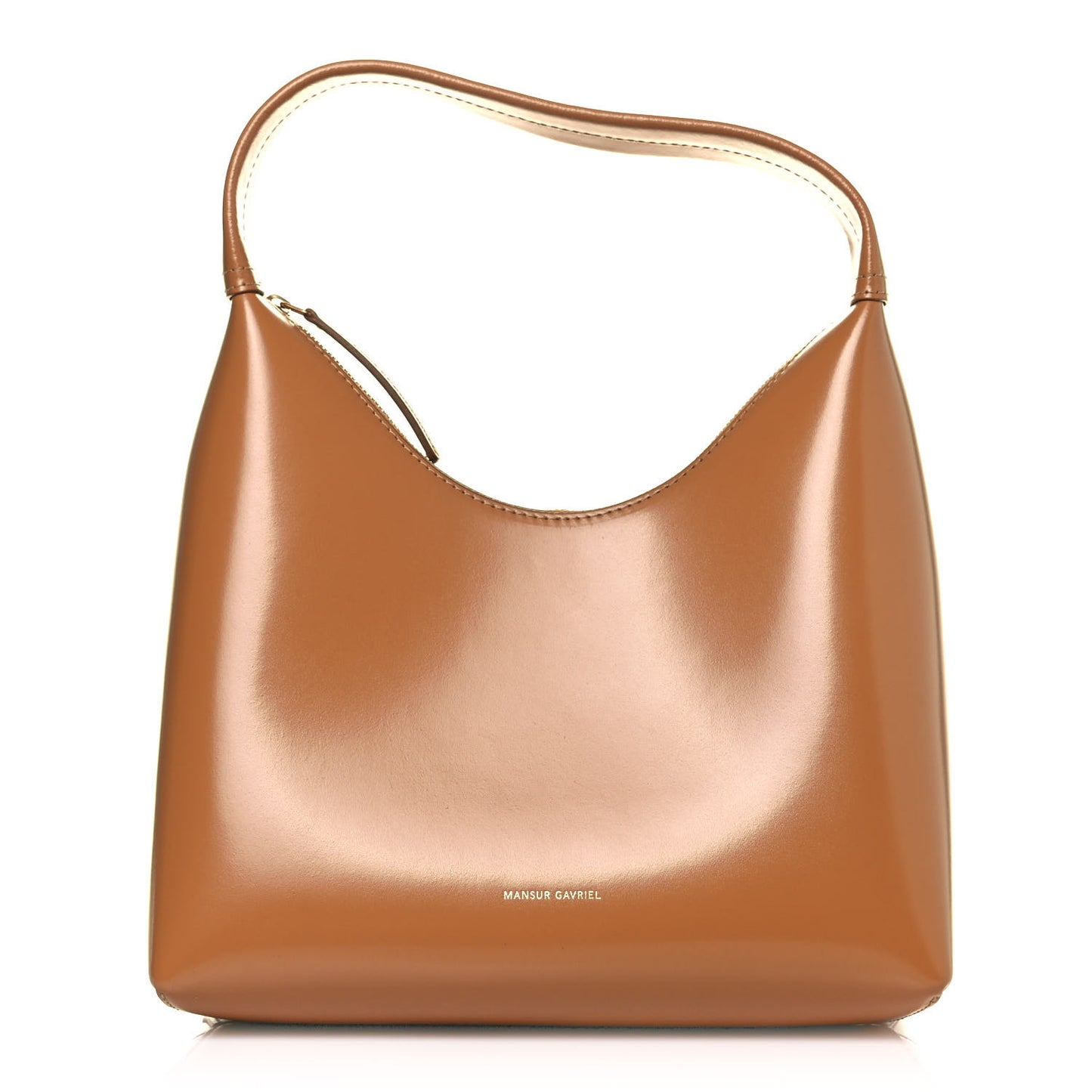 Polished Calfskin Mini Candy Bag Caramel