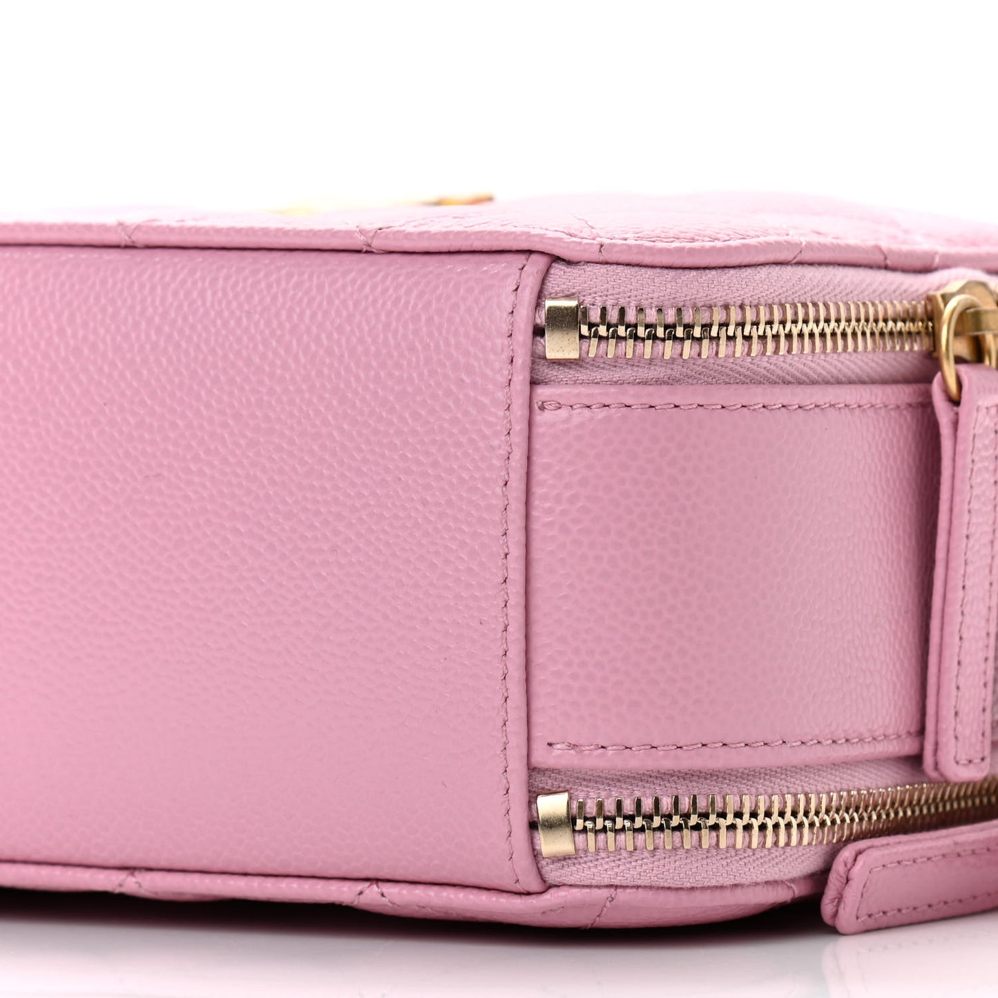 Caviar Quilted Pick Me Up Small Vanity Case Light Pink