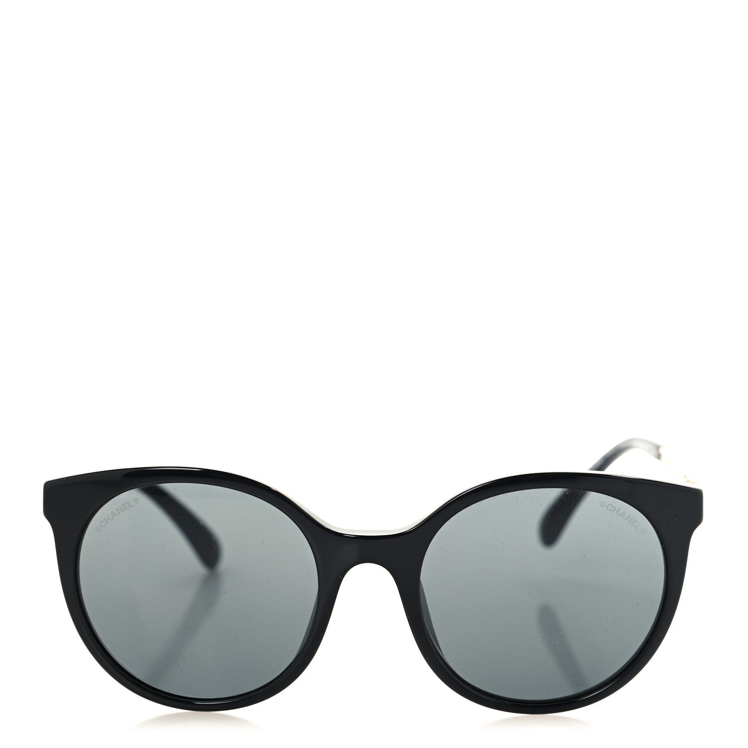 Chanel Acetate Metal Pantos Sunglasses 5440-A Black Gold 1885138