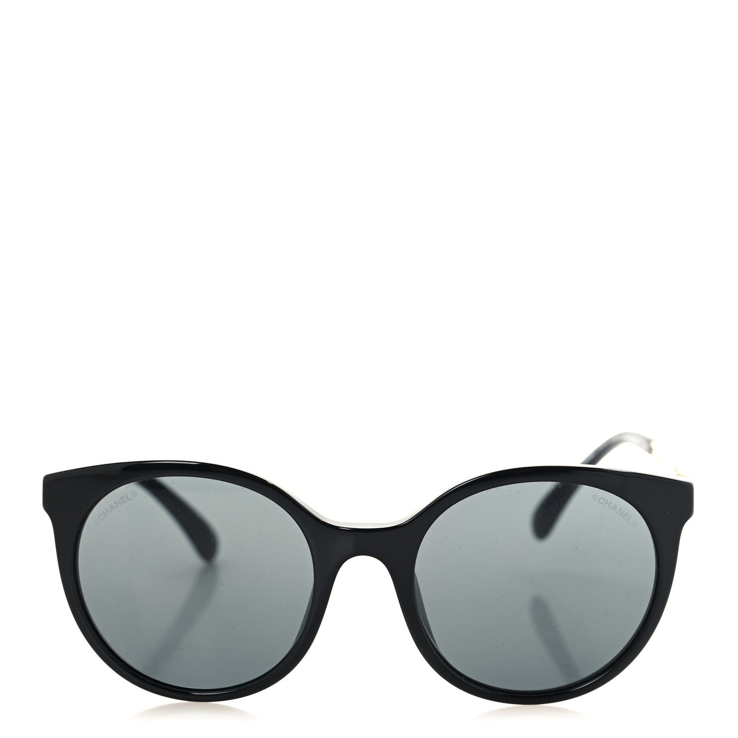 Acetate Metal Pantos Sunglasses 5440-A Black Gold