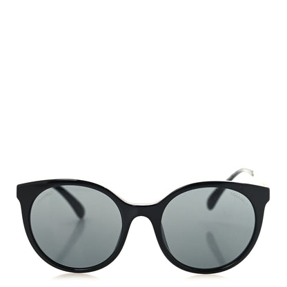 Chanel Acetate Metal Pantos Sunglasses 5440-A Black Gold 2 of 7