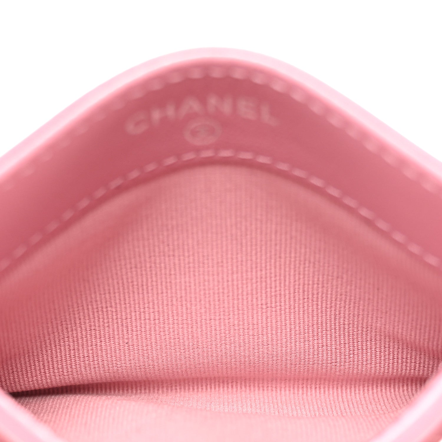 Chanel Lambskin Quilted Crystal Star Card Holder Pink 5 of 7