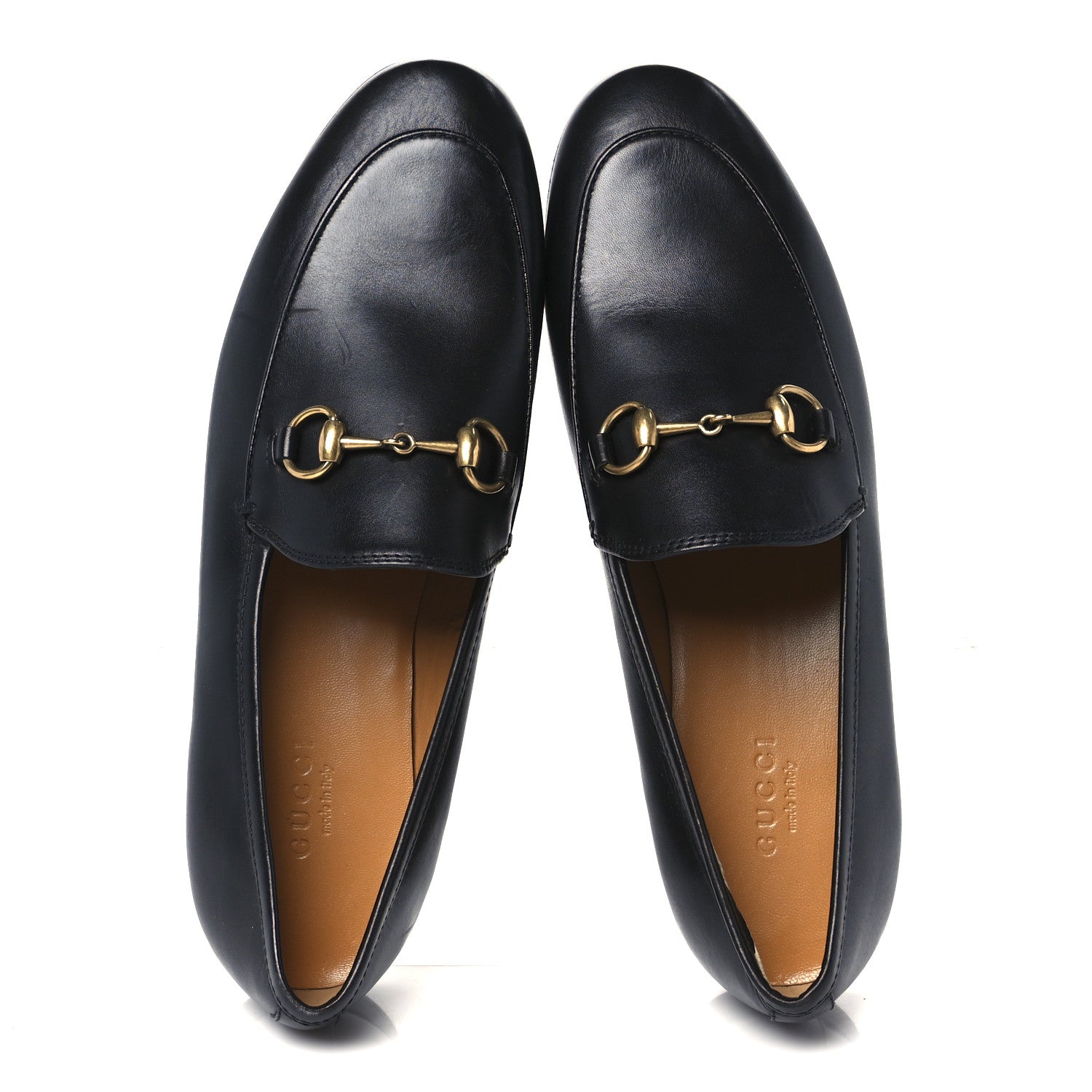 Gucci Calfskin Womens Jordaan Loafers 36 Black 2 of 9