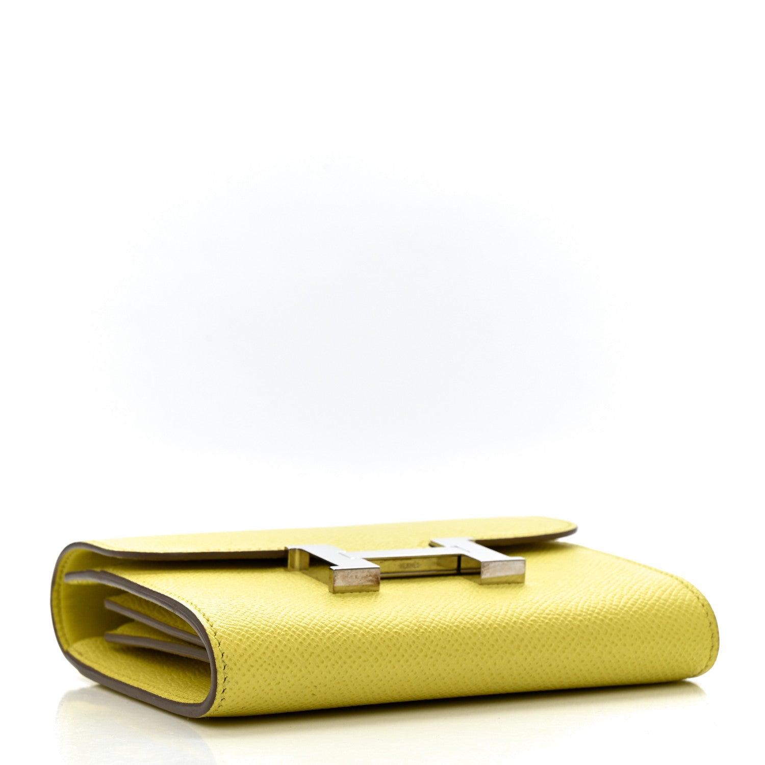 Hermes Epsom Constance Short Wallet Lime 4 of 8