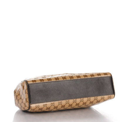 Gucci Crystal Monogram Medium Charmy Shoulder Bag Dark Brown 4 of 7