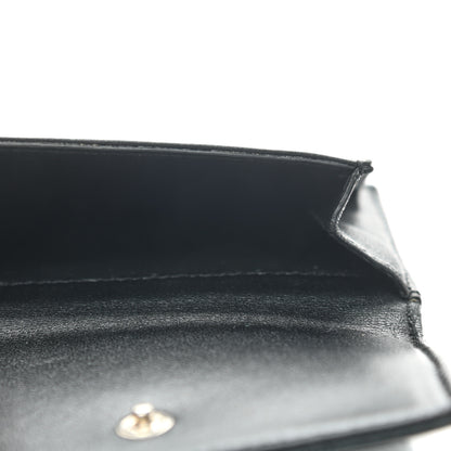 Saint Laurent Lambskin Y Quilted Monogram Loulou Tiny Wallet Black 6 of 9