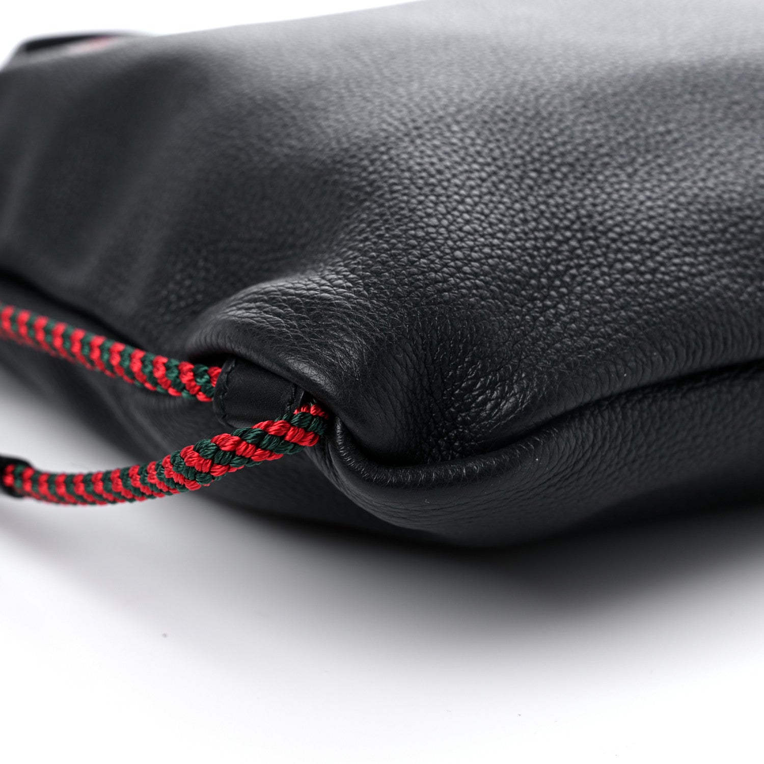 Gucci Calfskin Logo Drawstring Backpack Black 8 of 9