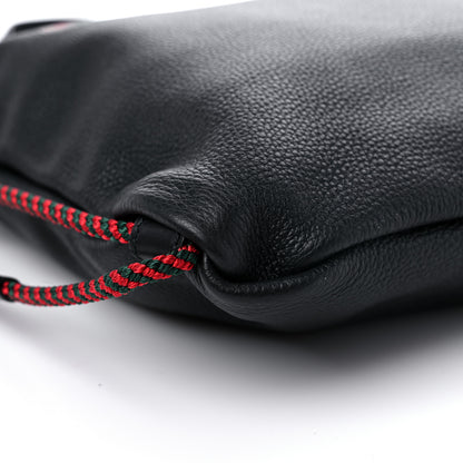 Gucci Calfskin Logo Drawstring Backpack Black 8 of 9