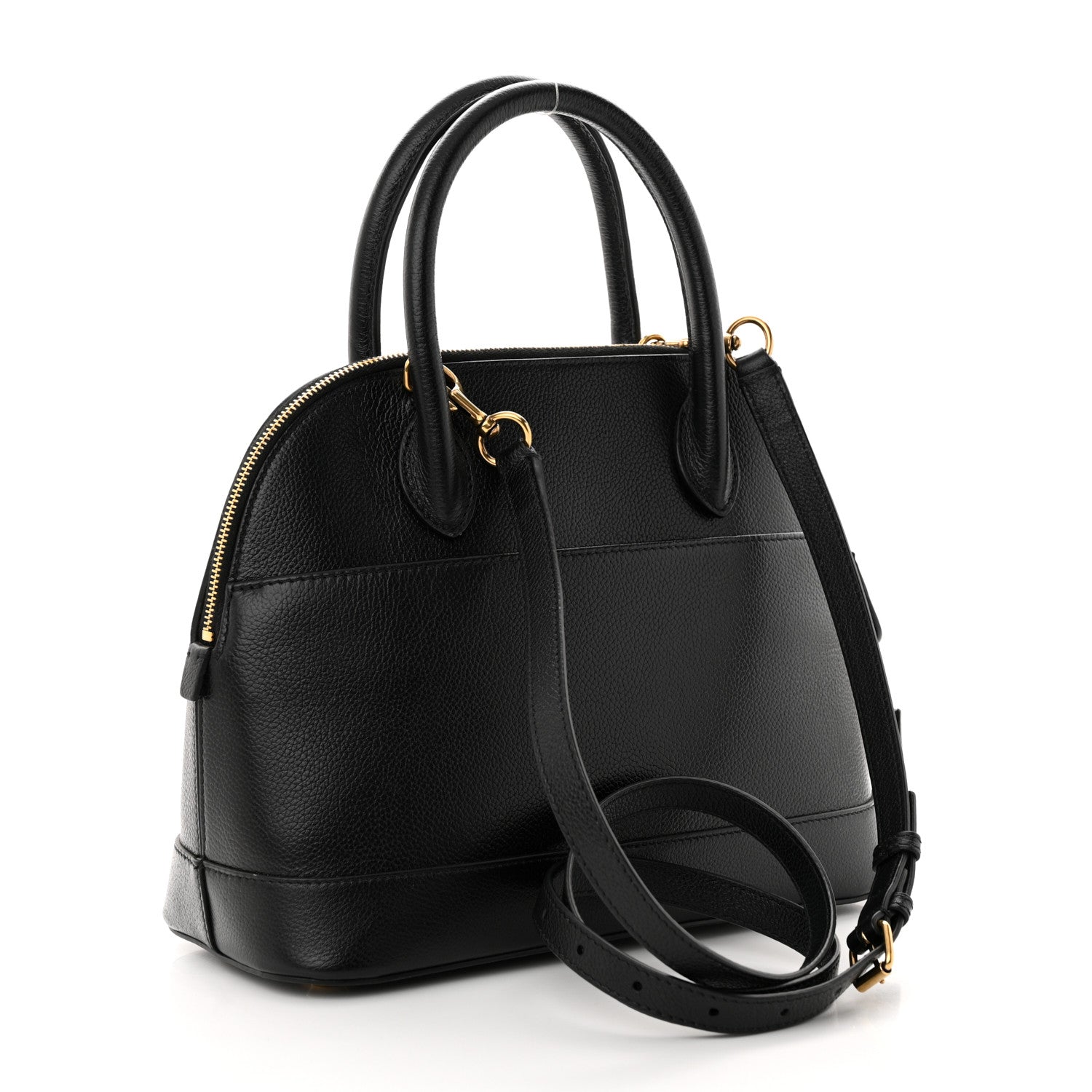 Balenciaga Signature Grained Calfskin Logo S Ville Top Handle Bag Black 3 of 11