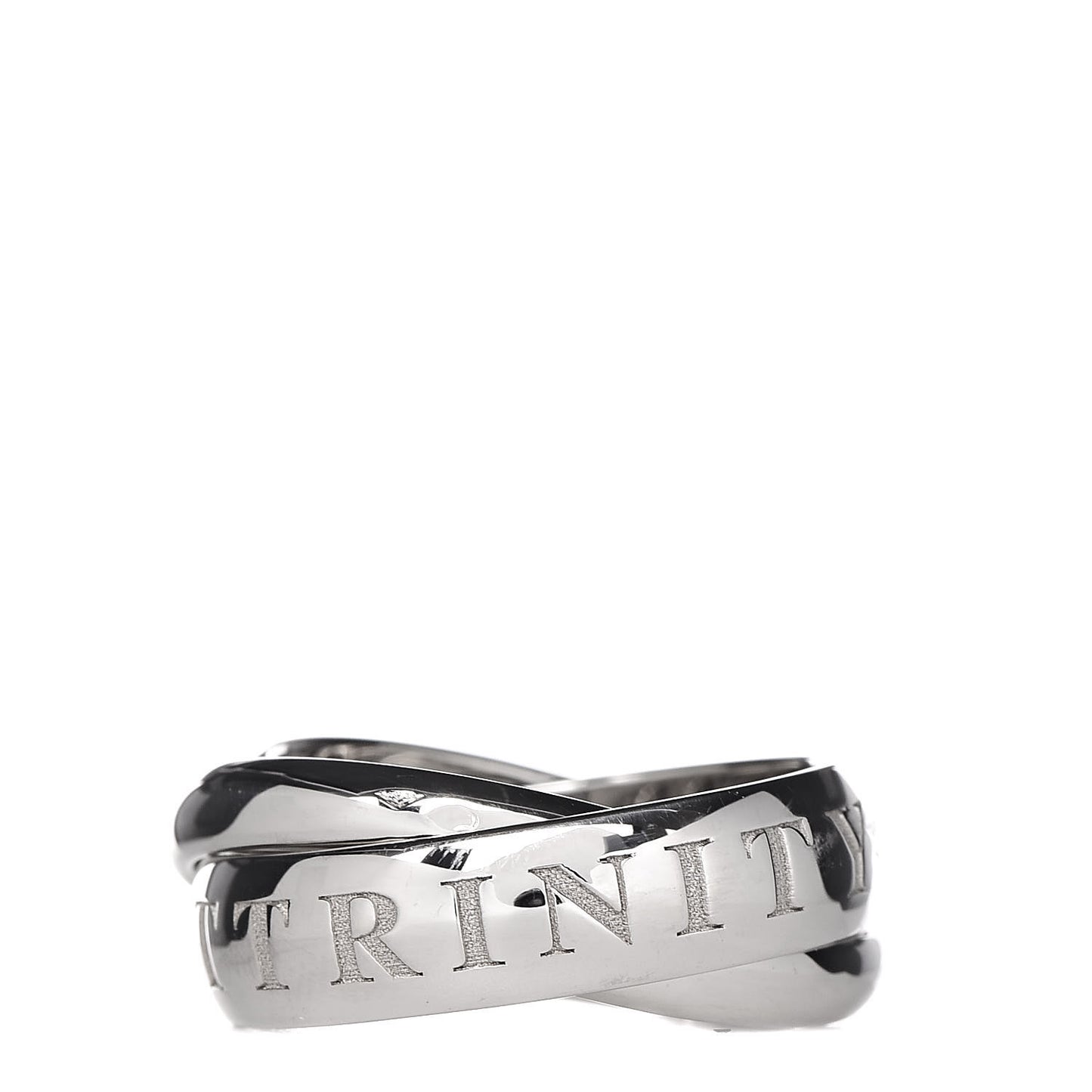 18K White Gold 98 Xmas Limited Trinity Ring 52 6