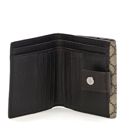 Gucci GG Plus Monogram Ladies GG French Flap Wallet Beige Ebony Cocoa 5 of 12