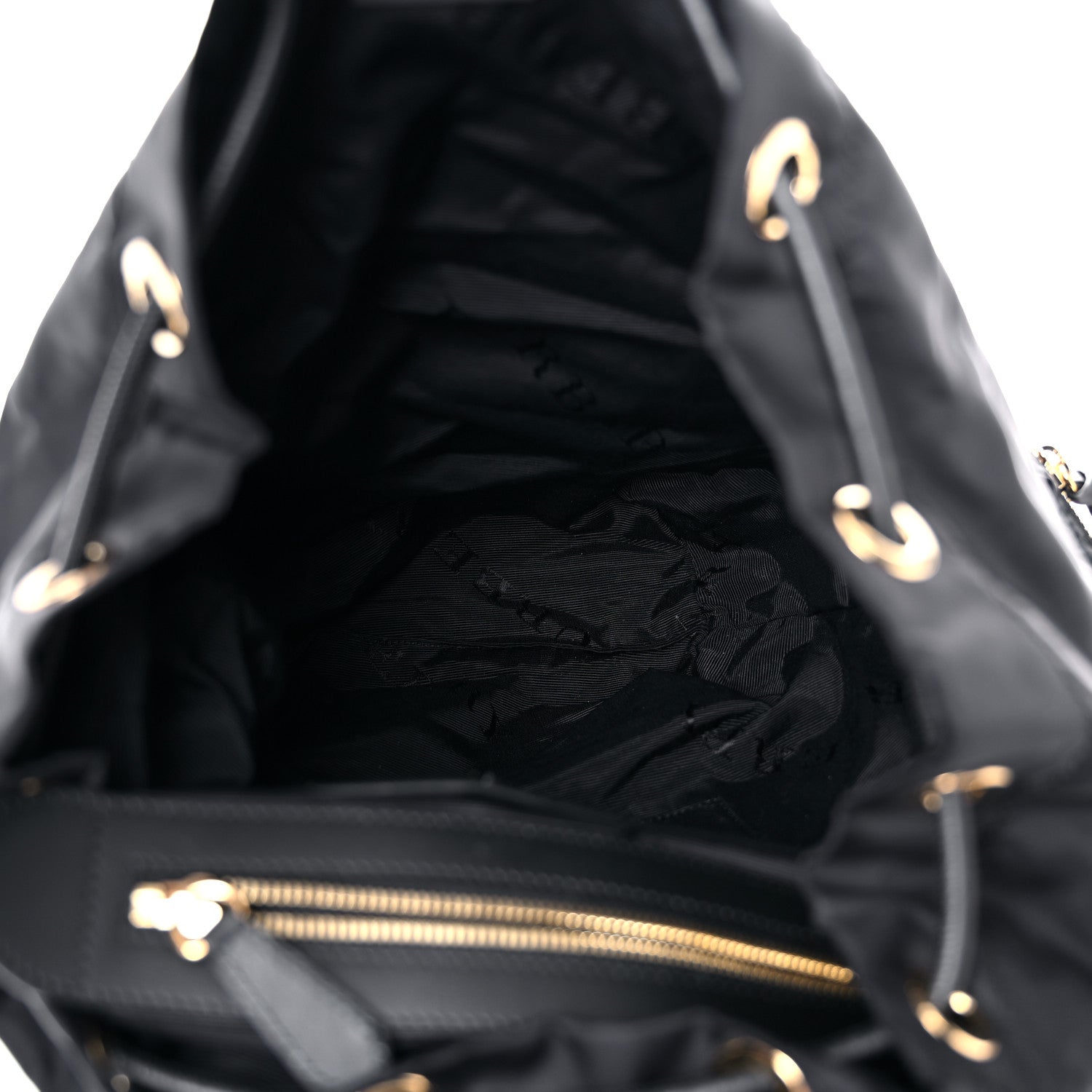 Burberry Nylon Large Rucksack Backpack Black Gold 5 of 13