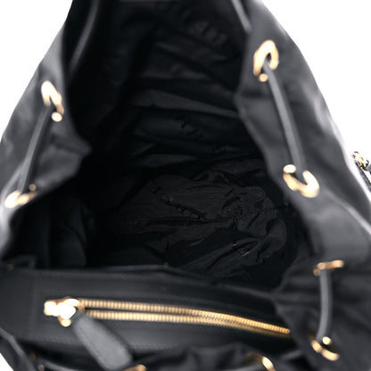 Burberry Nylon Large Rucksack Backpack Black Gold 5 of 13