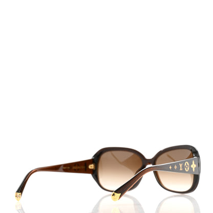 Louis Vuitton Acetate Obsession GM Sunglasses Z0459E Brown Glitter 4 of 8