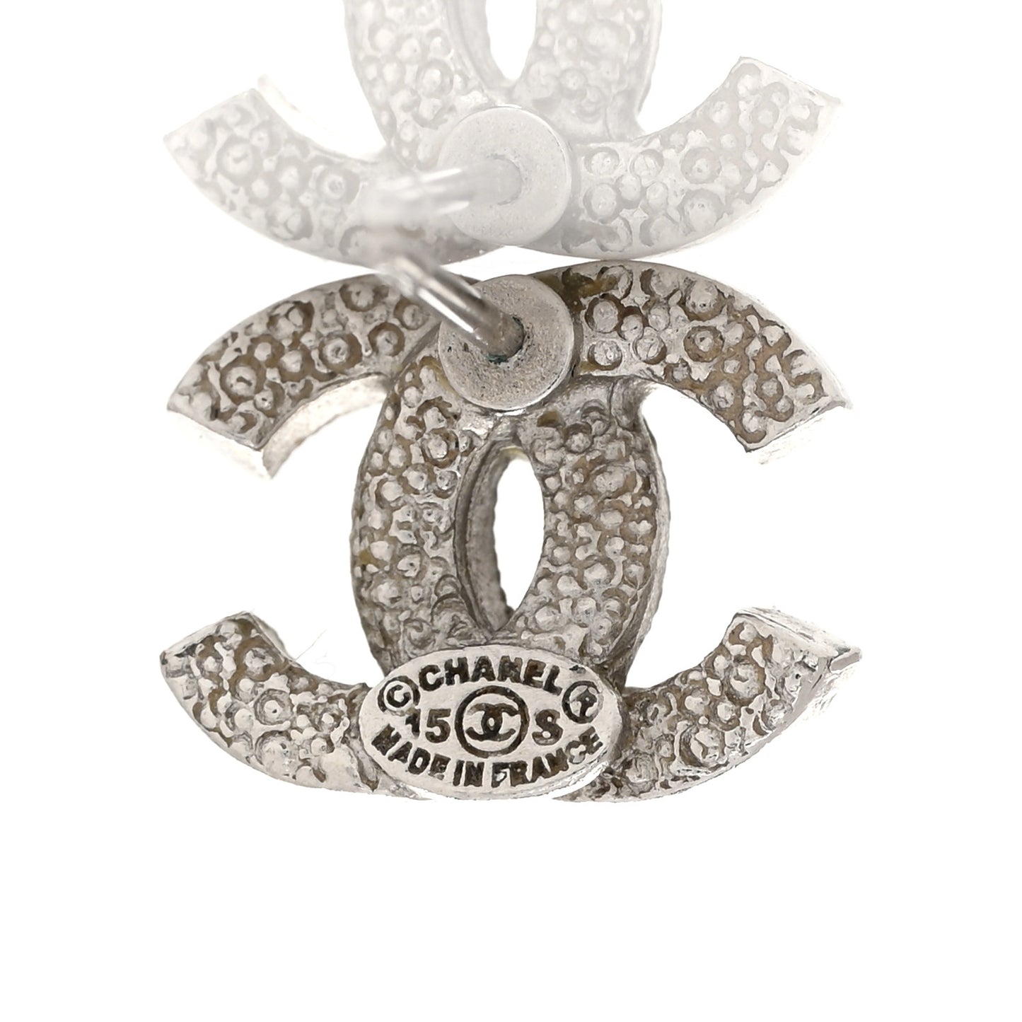 Crystal Mini Timeless CC Earrings Silver