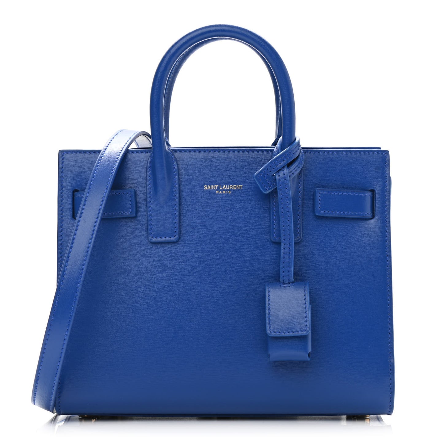 Calfskin Nano Sac De Jour Royal Blue
