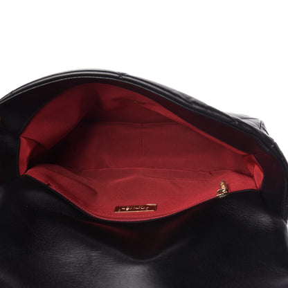 Chanel Goatskin Quilted Large Chanel 19 Flap Black 5 of 10