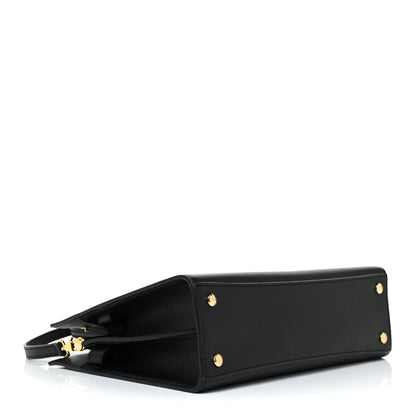Burberry Grainy Calfskin Small Title Bag Black 4 of 11