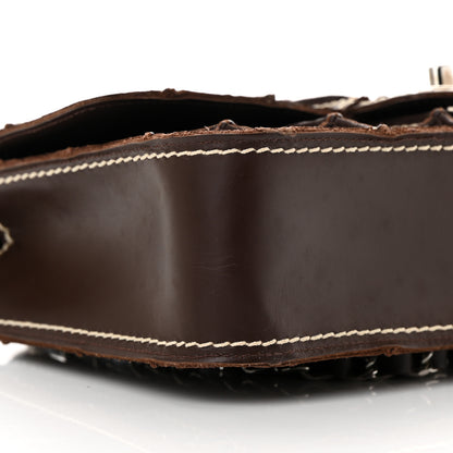 Chanel Lambskin Contrast Square Stitch Flap Brown 9 of 15