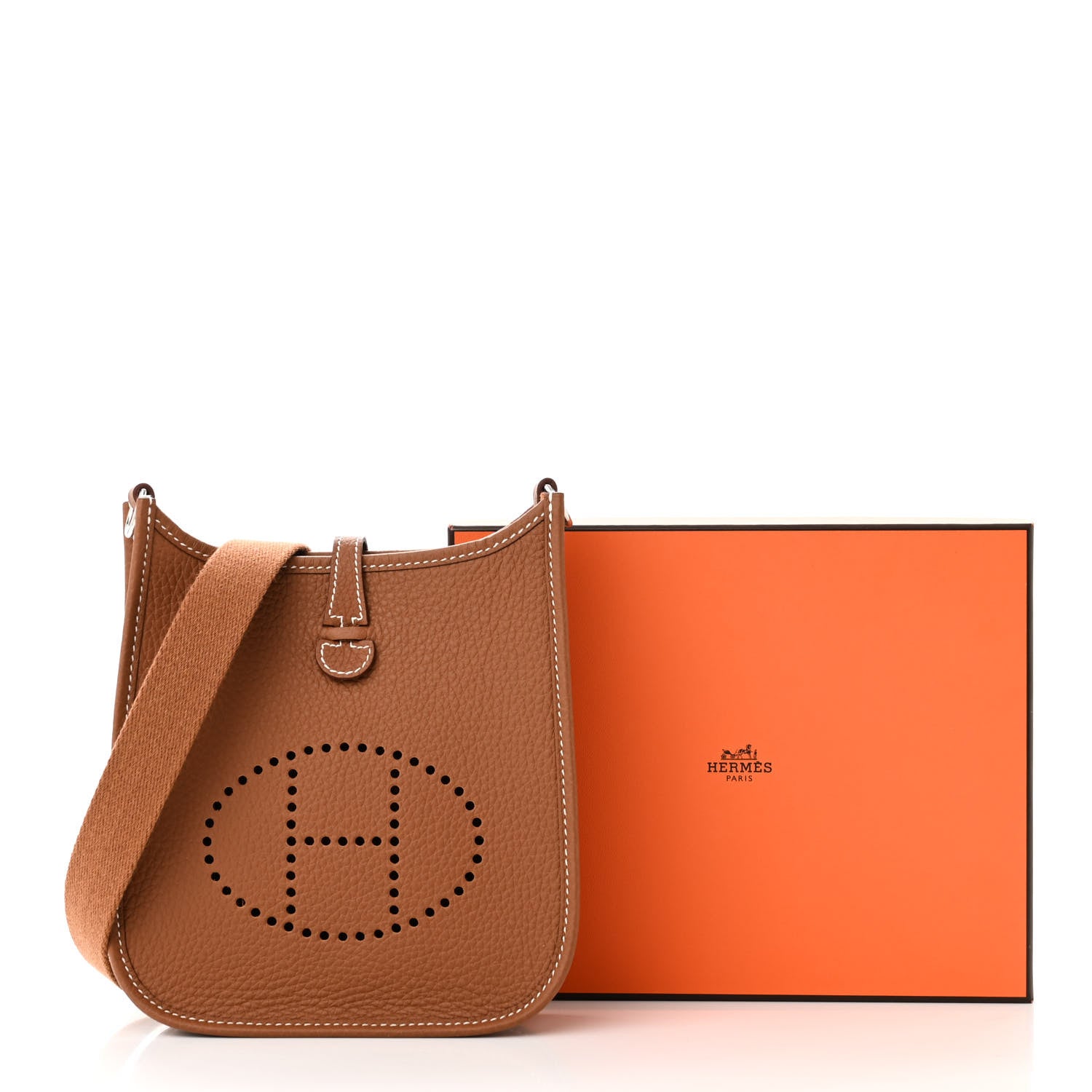 Hermes Taurillon Clemence Evelyne TPM Gold 11 of 11