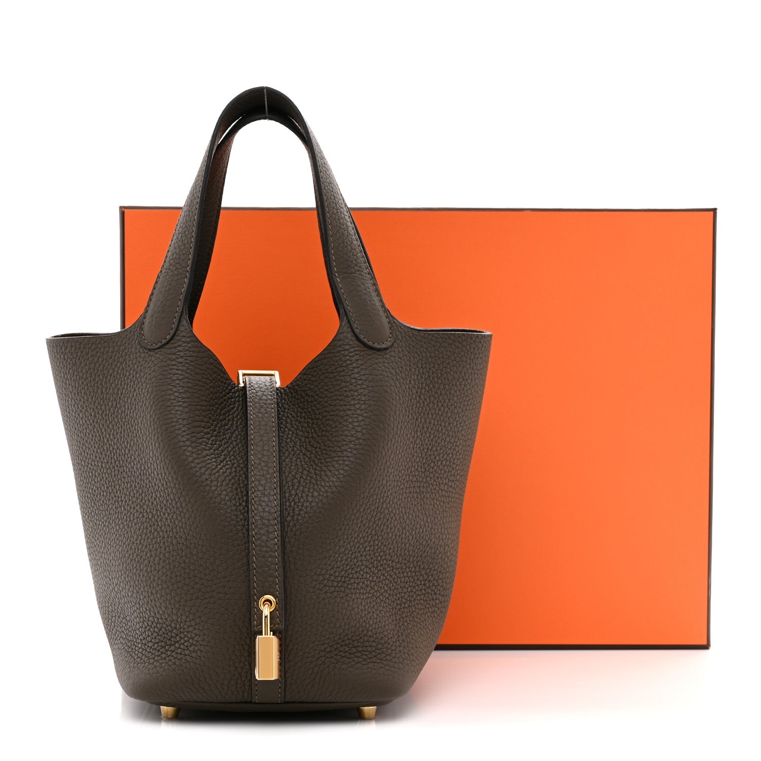Hermes Taurillon Clemence Picotin Lock 18 PM Vert Loden 10 of 10