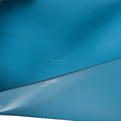 Hermes Lambskin Globe Trotter Agenda Cover Turquoise 7 of 8