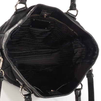 Prada Tessuto Nylon Quilted Tote Nero Black 5 of 9