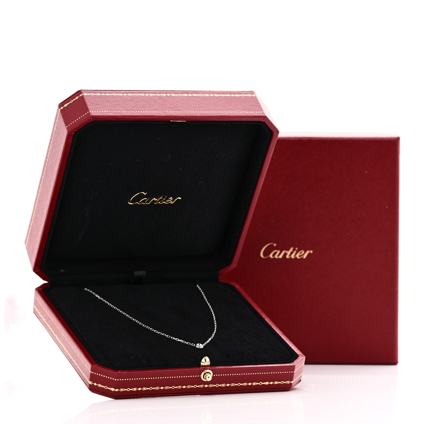 18K White Gold Diamond SM D'Amour Pendant Necklace