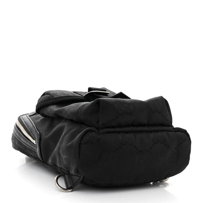 Gucci Econyl Nylon Monogram Off The Grid Sling Backpack Black 4 of 10