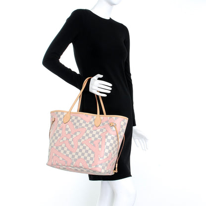 Louis Vuitton Damier Azur Tahitienne Neverfull MM 2 of 11