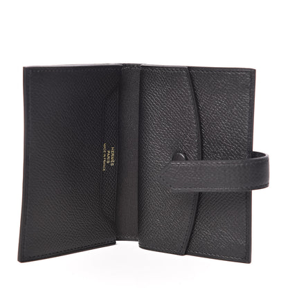 Hermes Epsom Mini Bearn Wallet Black 5 of 8