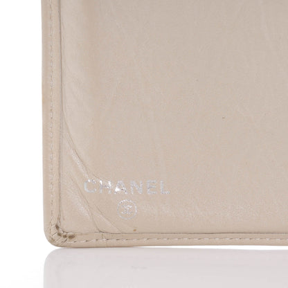 Chanel Calfskin Quilted Cambon Yen Wallet Pearl 10 of 11